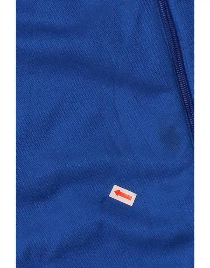 ADIDAS Mens Graphic Tracksuit Top Jacket UK 38/40 Medium Blue Polyester
