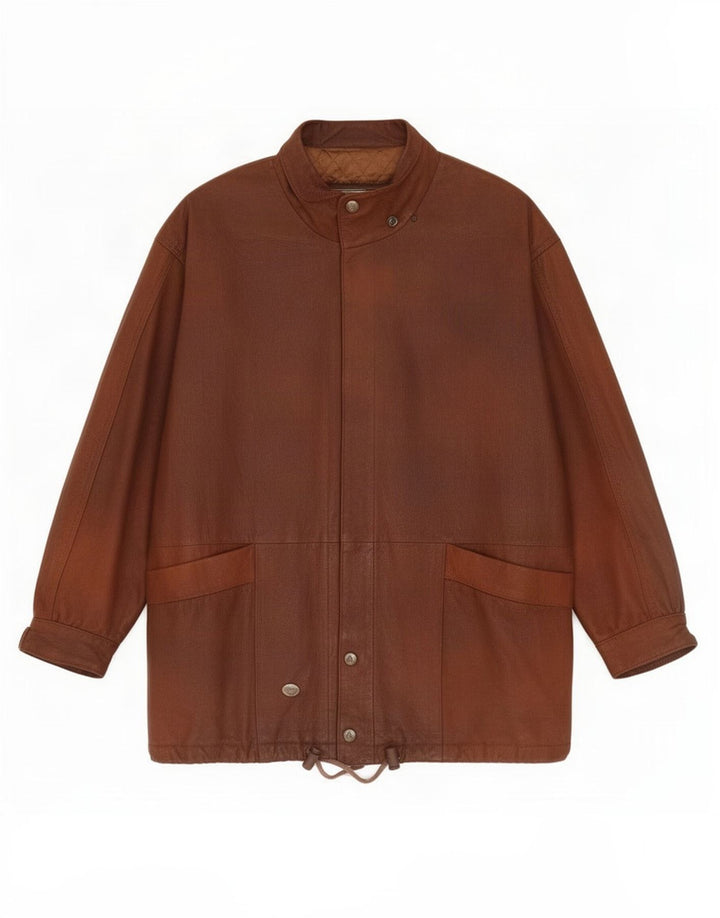 Vintage dame læderjakke UK 16 Large Brown