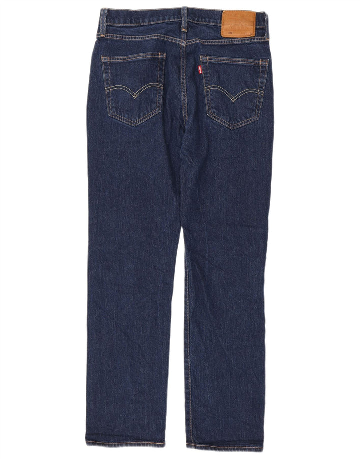 Levi's Herre 514 Straight Jeans W31 L32 Marineblå Bomuld