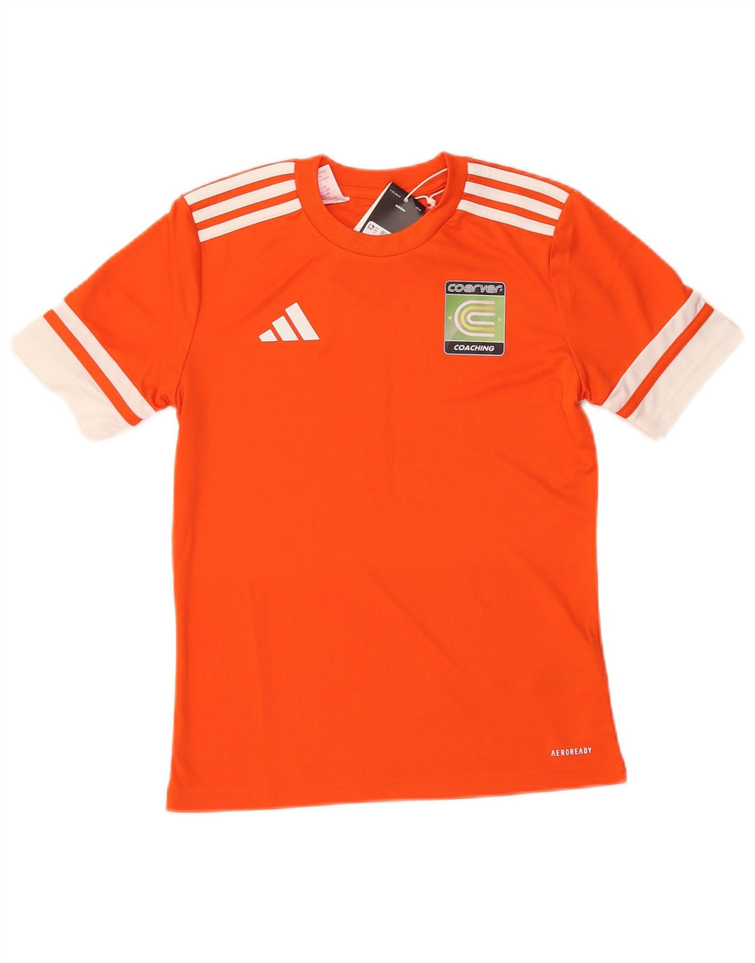 ADIDAS Boys Aeroready Grafisk T-Shirt Top 11-12 år Orange Colourblock