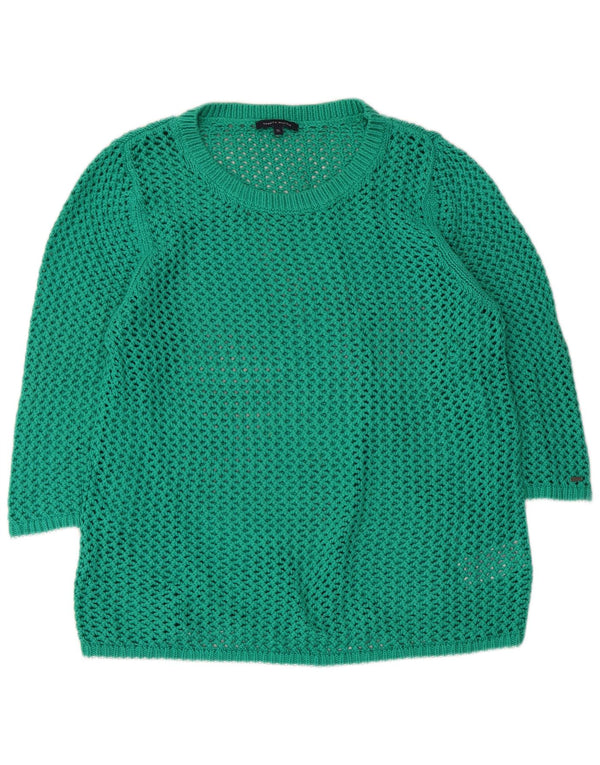 Tommy Hilfiger Dame 3/4-ærmet Boat Neck sweater UK 18 XL Grøn