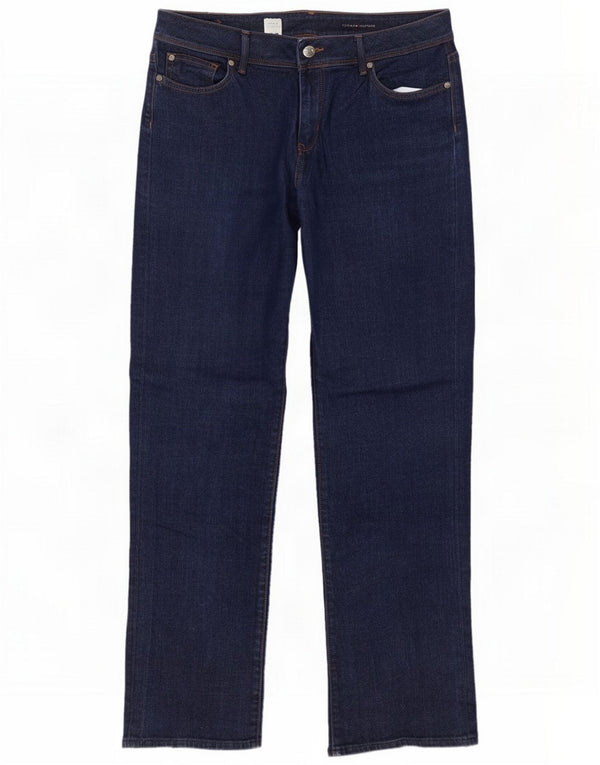 Tommy Hilfiger Dame Paris Classic Fit Straight Jeans W32 L30 Navy Blue