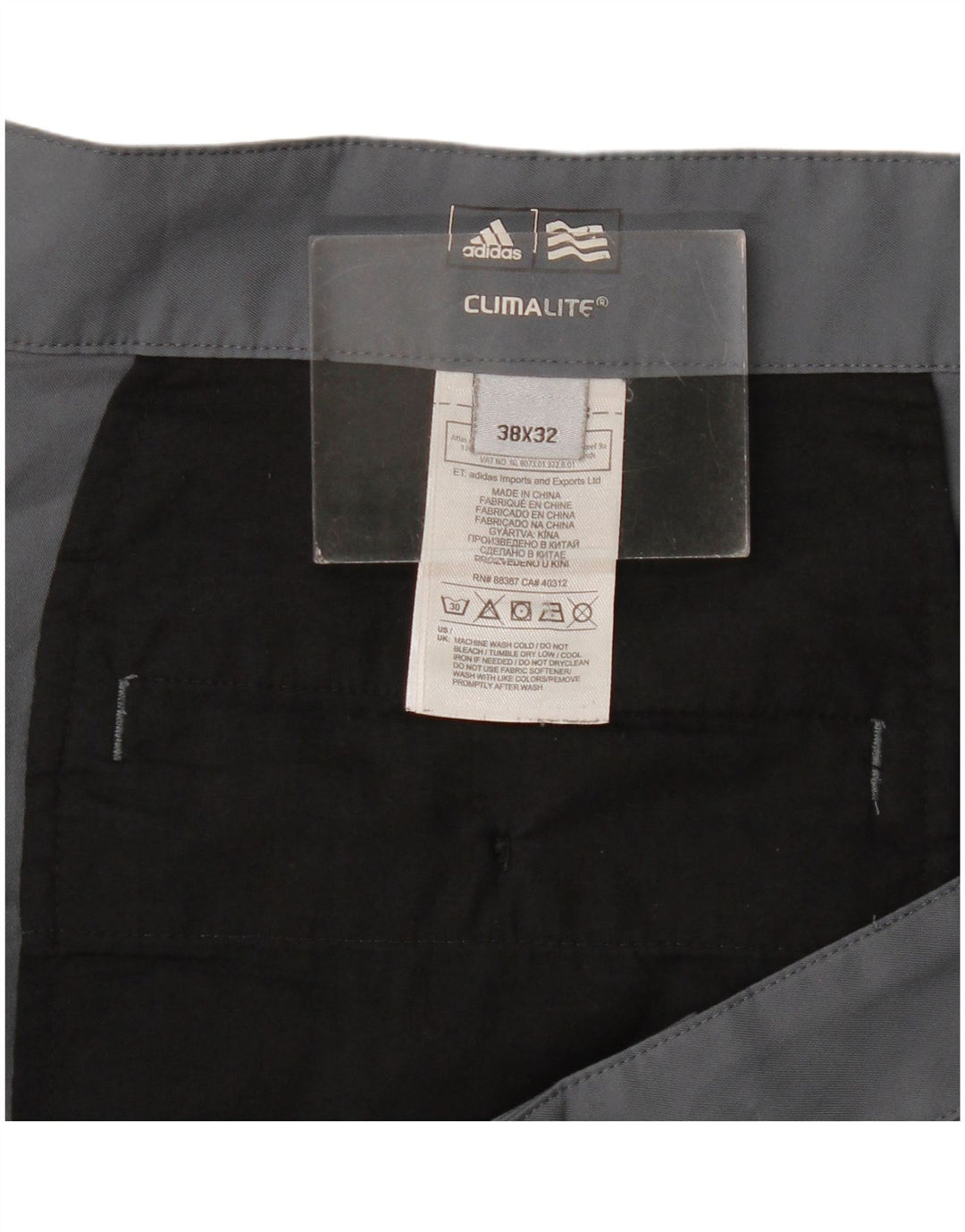 Adidas Herre Climalite Straight Chino Bukser W38 L32 Grå Polyester