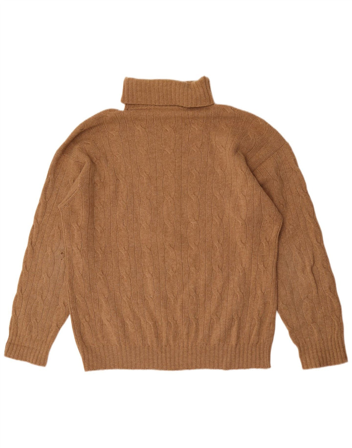 Benetton Herre rullehals sweater 2XL brun