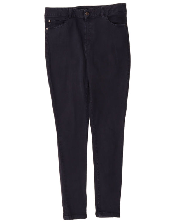 Marks & Spencer Dame Casual Bukser UK 12 Medium W30 L30 Navy Blue