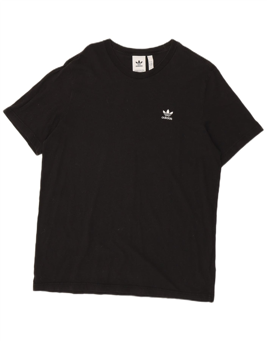 ADIDAS Herre T-Shirt Top Stor Sort Bomuld