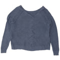 Roxy Womens Crop Oversized V-hals sweater UK 16 Large Blue Cotton