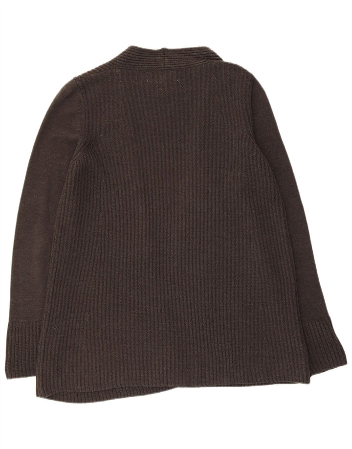 Fat Face Womens Open Cardigan Sweater UK 8 Small Black Acryl