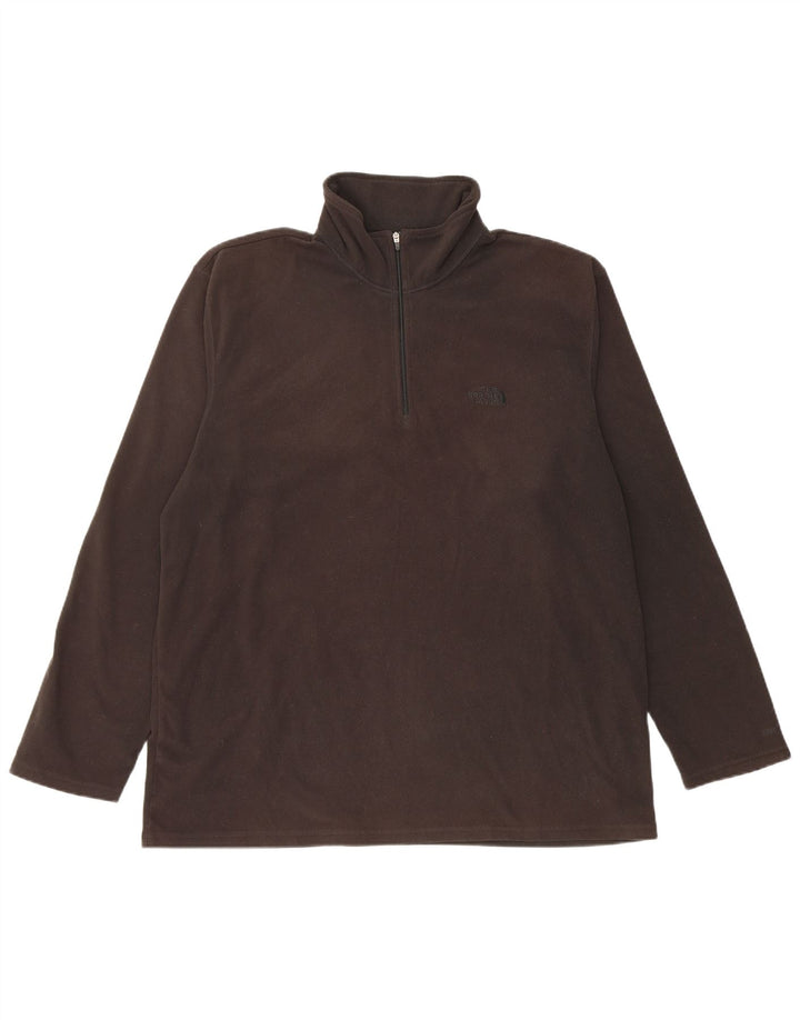 The North Face Fleece Jumper til mænd med lynlås XL sort polyester