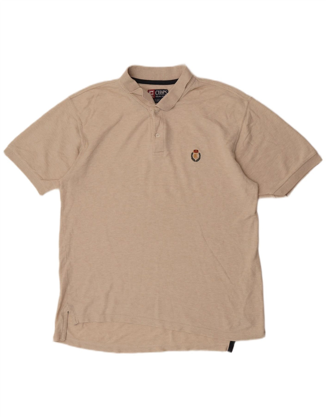 CHAPS RALPH LAUREN Herre poloshirt Medium Beige Flecked Bomuld