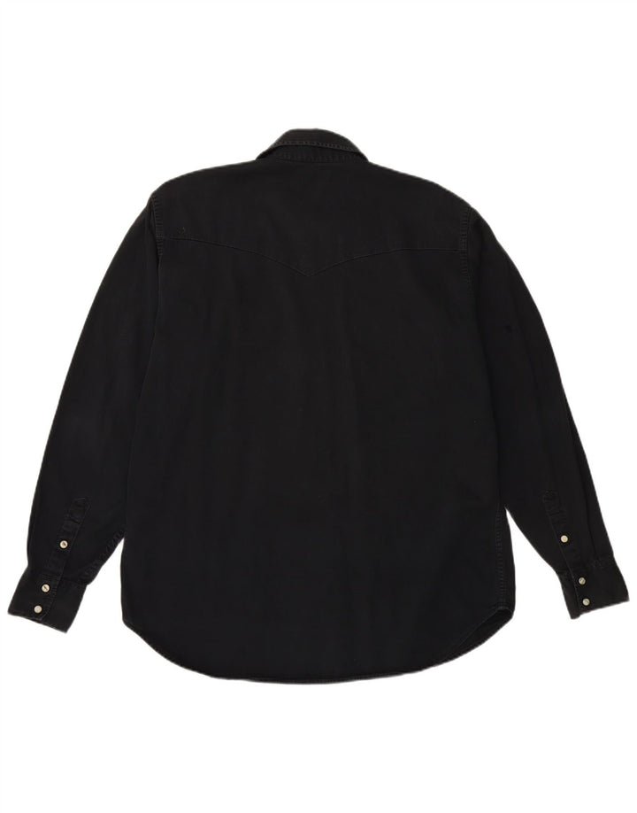 LEE Denimskjorte til mænd Stor sort bomuld