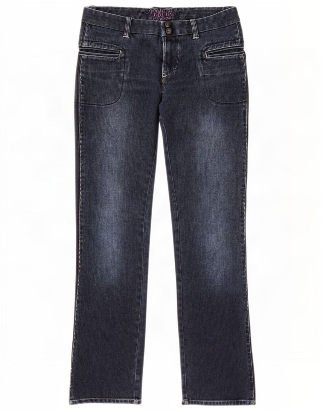 Armani Exchange Dame Bootcut Jeans US 6 Medium W28 L32 Navy Blue