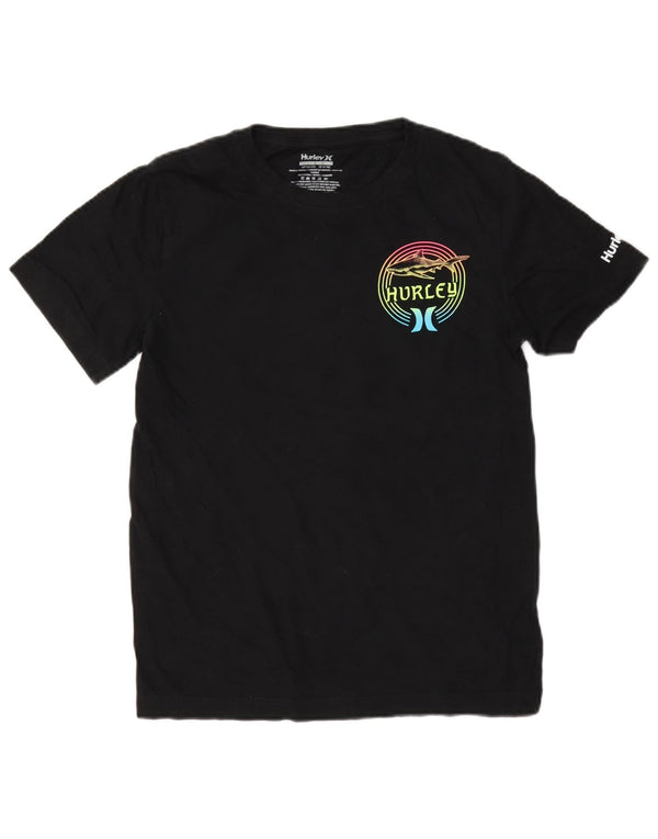 Hurley Boys Grafisk T-Shirt Top 12-13 År Stor Sort Bomuld