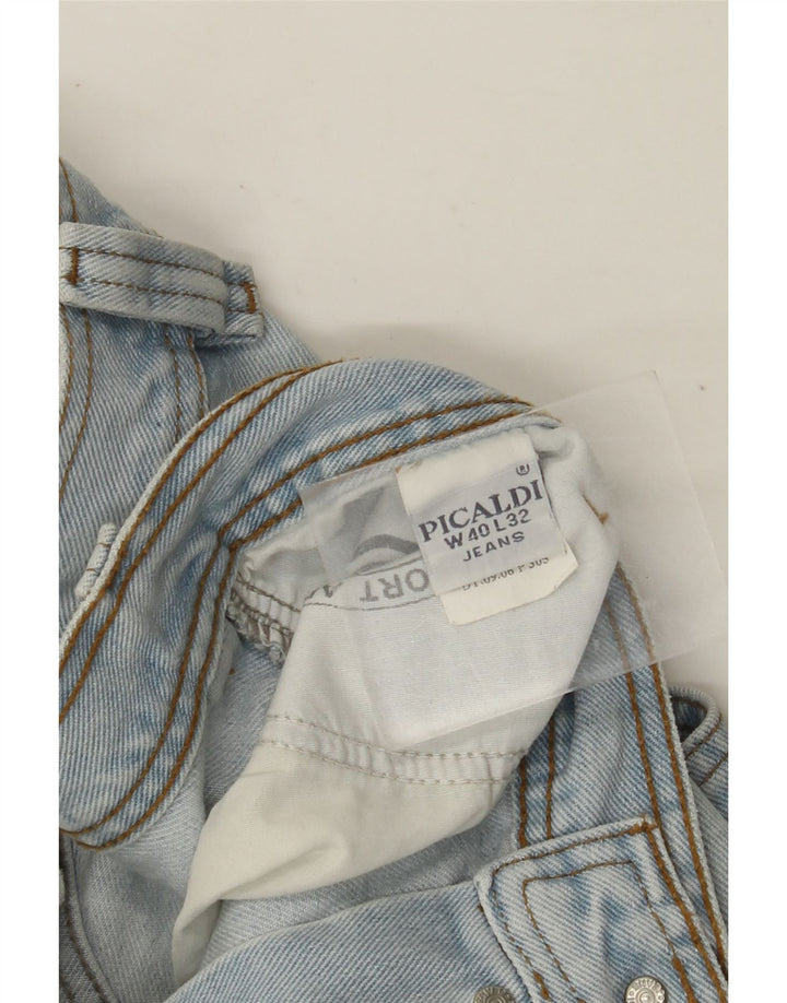 PICALDI Løse jeans til mænd W40 L32 blå bomuld