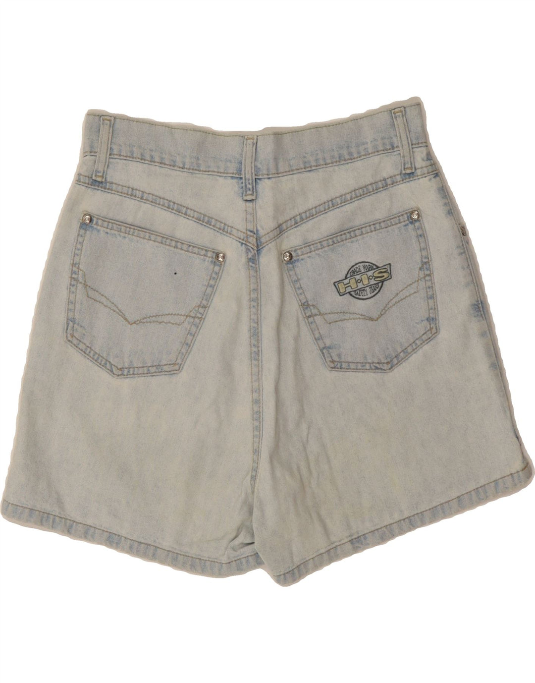 H.I.S Womens Denim Shorts UK 10 Small W28  Blue Vintage H.I.S and Second-Hand H.I.S from Messina Hembry 
