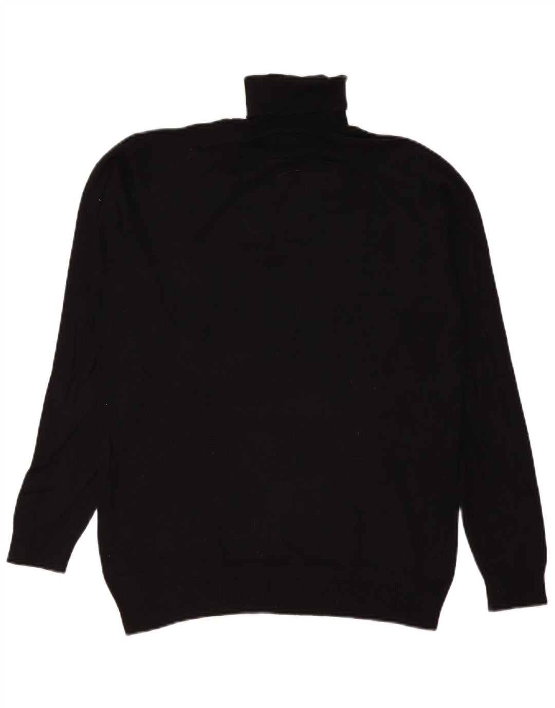 Zara Herre rullehals sweater Medium Sort viskose