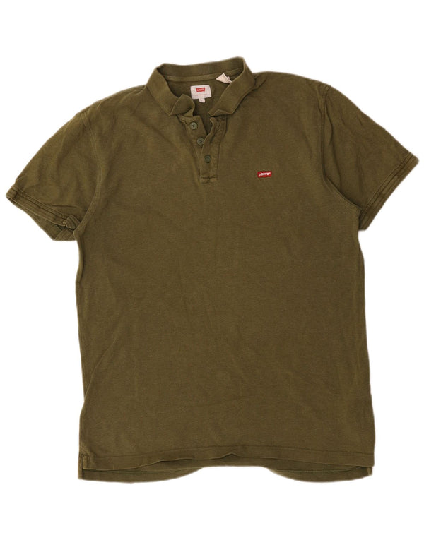 Levi's Herre poloshirt Stor Khaki Bomuld