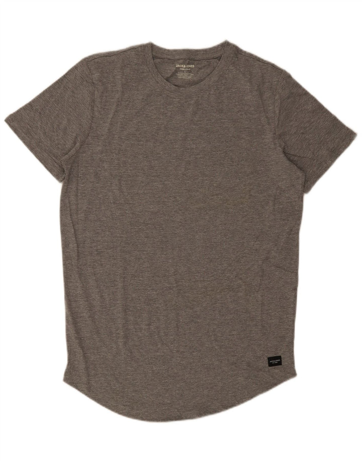 Jack & Jones Herre T-Shirt Top Stor Grå Bomuld