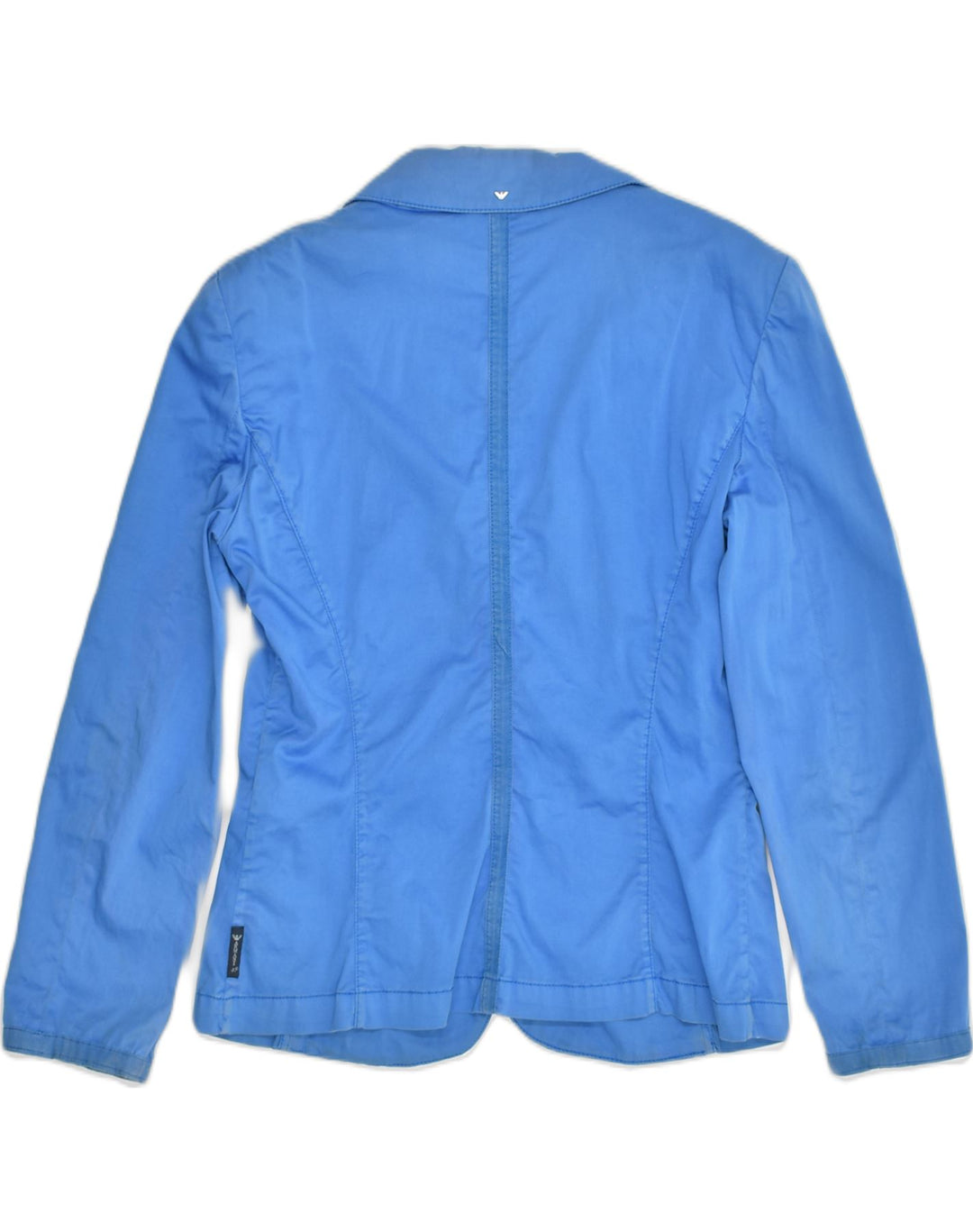 ARMANI JEANS Womens 3 Button Blazer Jacket EU 44 XL  Blue Cotton | Vintage Armani Jeans | Thrift | Second-Hand Armani Jeans | Used Clothing | Messina Hembry 