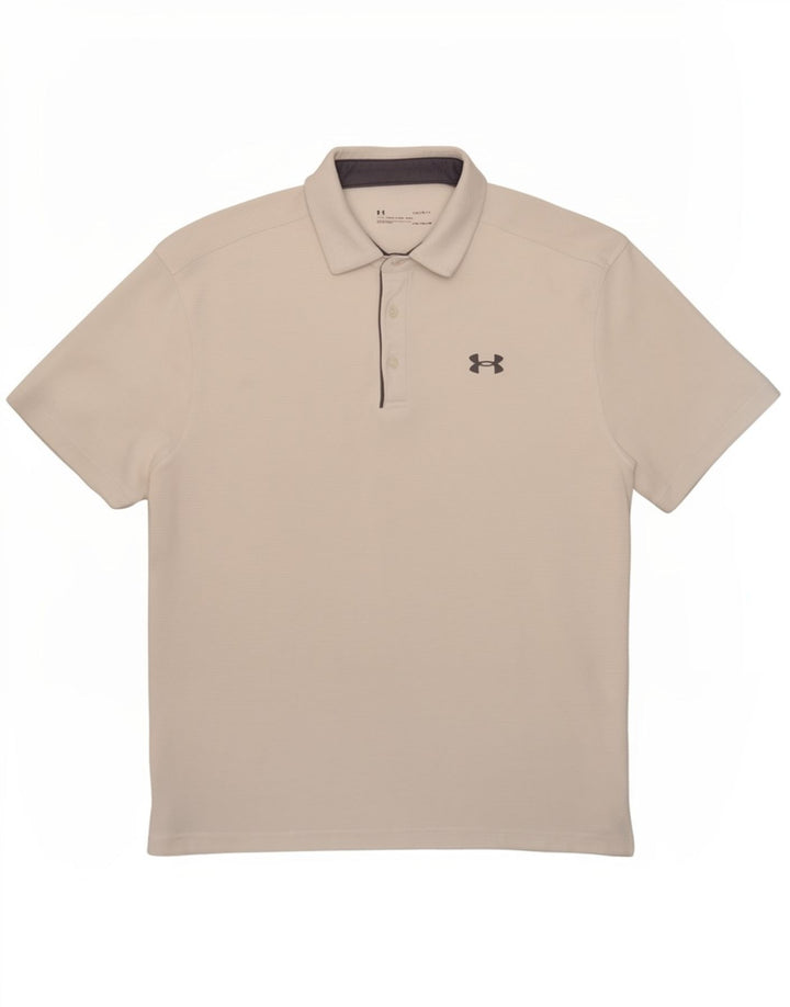 Under Armour Herre Polo Shirt Stor Hvid Polyester Sports