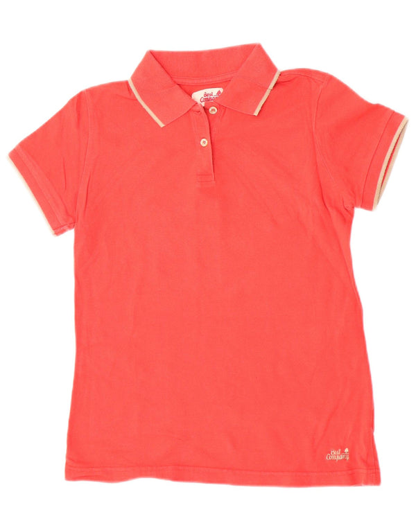 Best Company Dame Polo Shirt UK 10 Small Red Bomuld