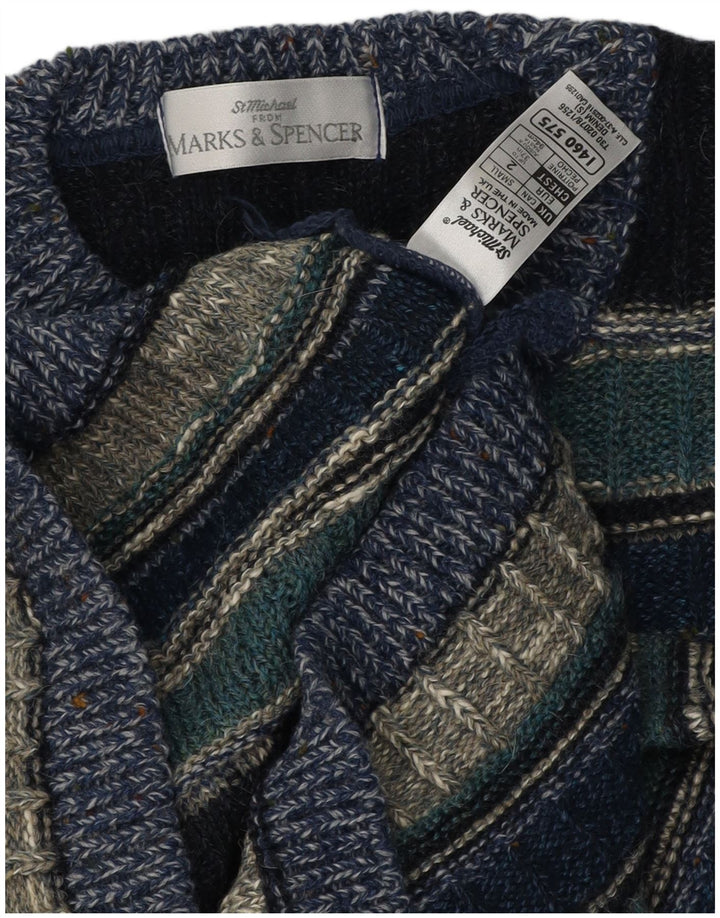 Marks & Spencer Herre St. Michael Jumper Sweater med rund hals lille blå