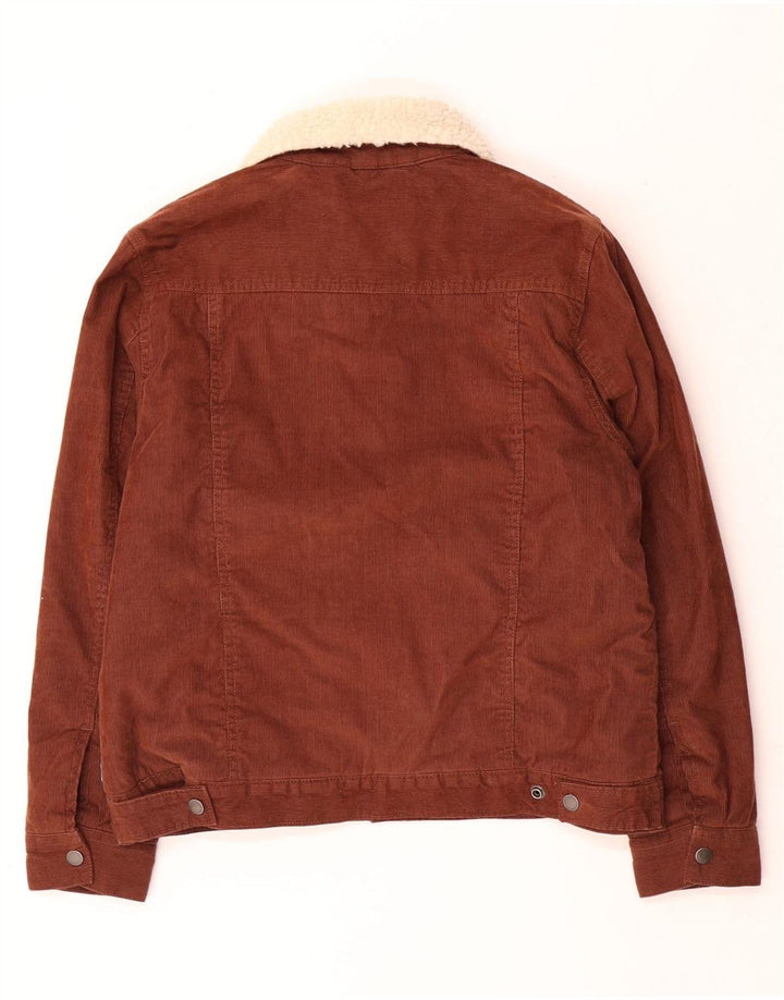 Superdry Sherpa Corduroy-jakke til kvinder UK 12 Medium Brown Colourblock