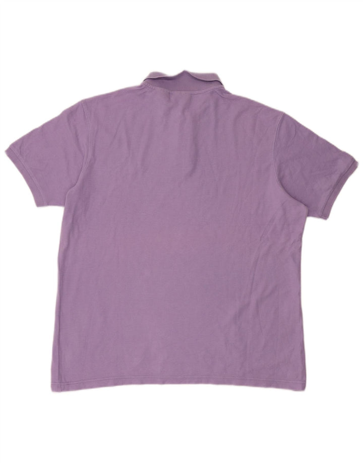 FILA Poloshirt til mænd XL Lilla bomuld