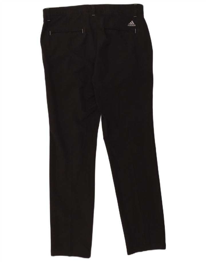 Adidas Straight Chino-bukser til mænd W32 L32 Sort polyester