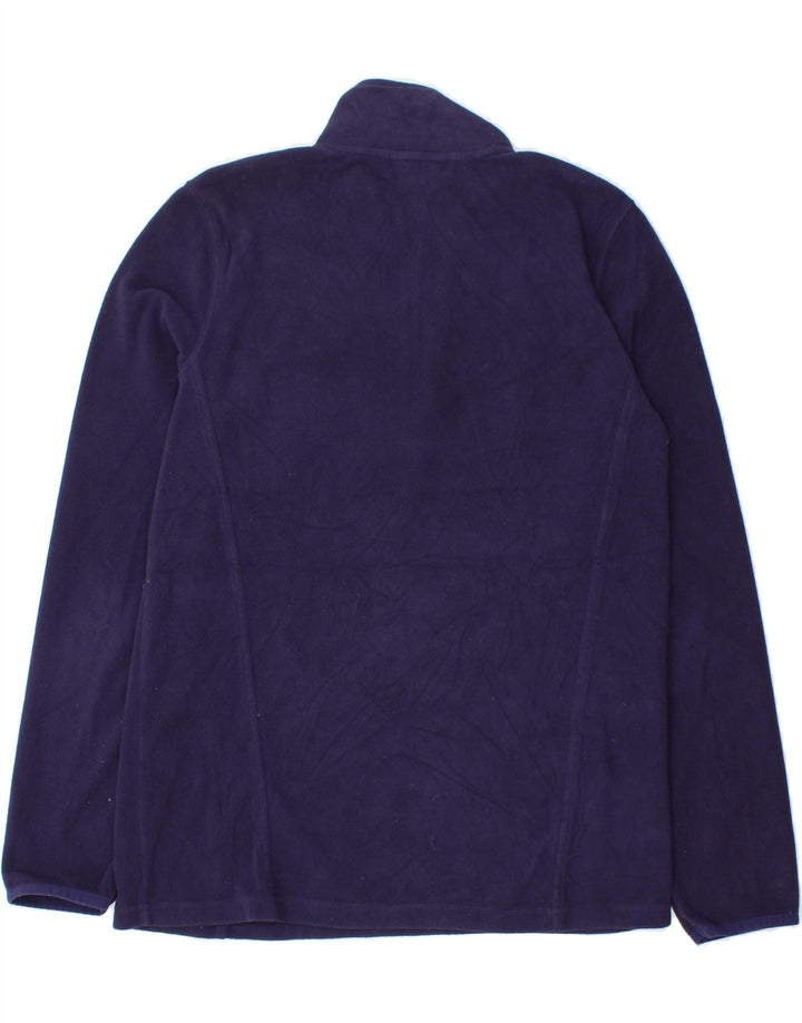 EDDIE BAUER Womens Zip Neck Fleece Jumper UK 10 Small Purple Polyester Vintage Eddie Bauer and Second-Hand Eddie Bauer from Messina Hembry 