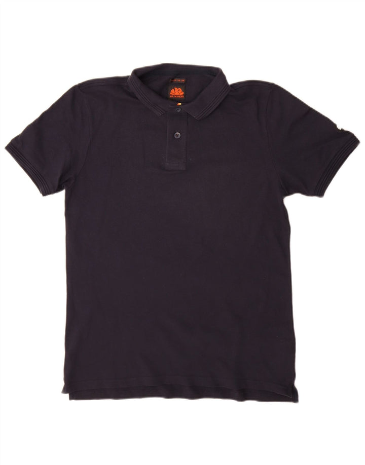Sundek Herre Polo Shirt Medium Navy Blue Bomuld