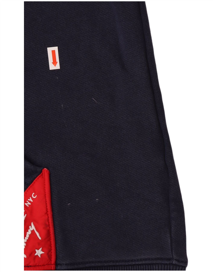 Tommy Hilfiger Grafisk hættetrøje til mænd mellem marineblå bomuld