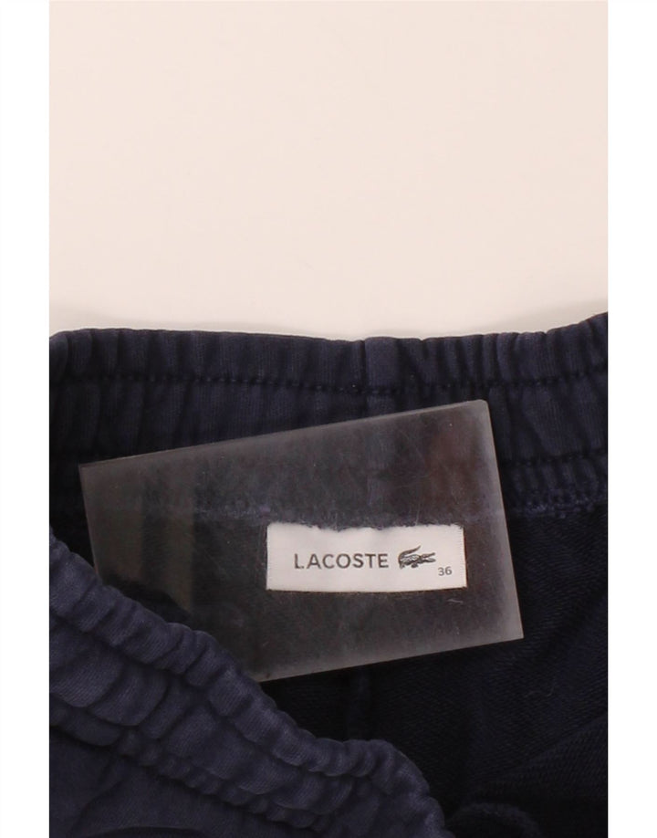 LACOSTE Womens Sport Shorts Size 36 Small  Navy Blue Cotton Vintage Lacoste and Second-Hand Lacoste from Messina Hembry 
