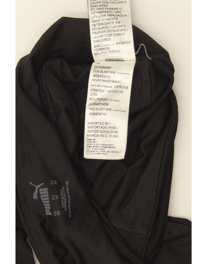 Puma Dame Leggings UK 4 XS Sort Polyester