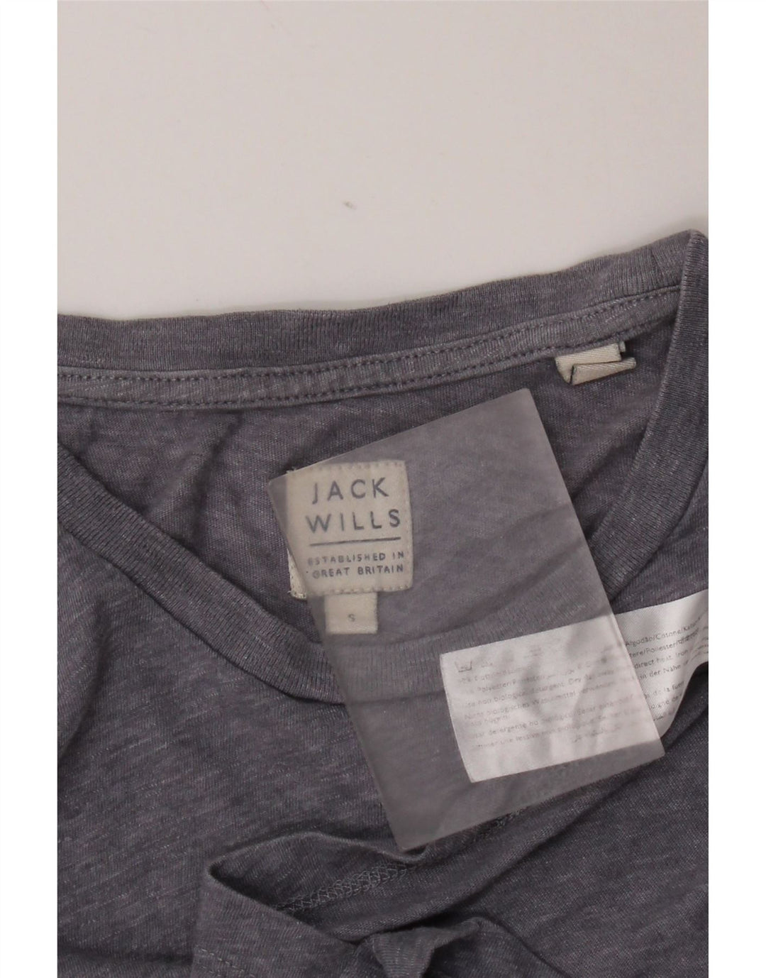 Jack Wills Herre T-shirt Top Lille blå Flecked Bomuld