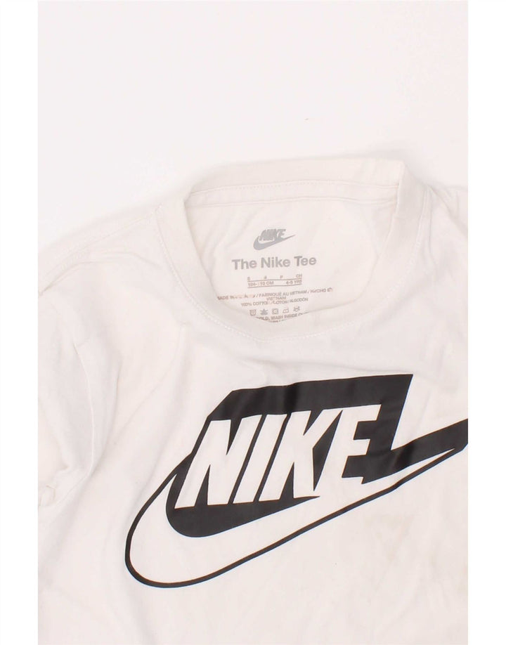 Nike drenge grafisk top langærmet 4-5 år lille hvid