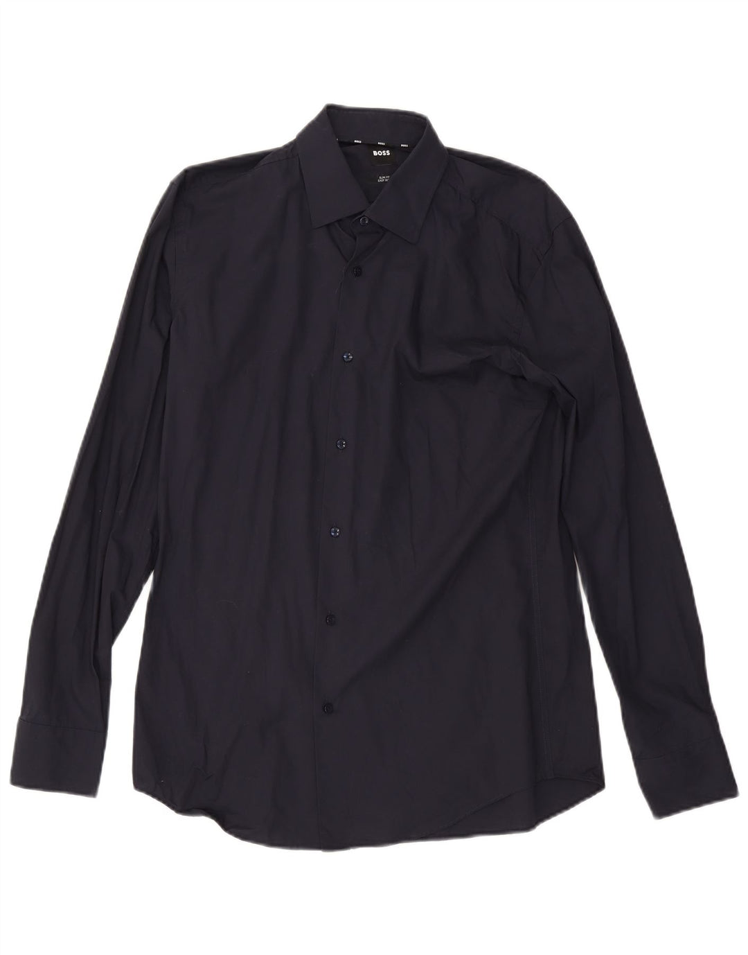 Hugo Boss Herre Slim Fit skjorte str. 39 15 1/2 Medium Navyblå