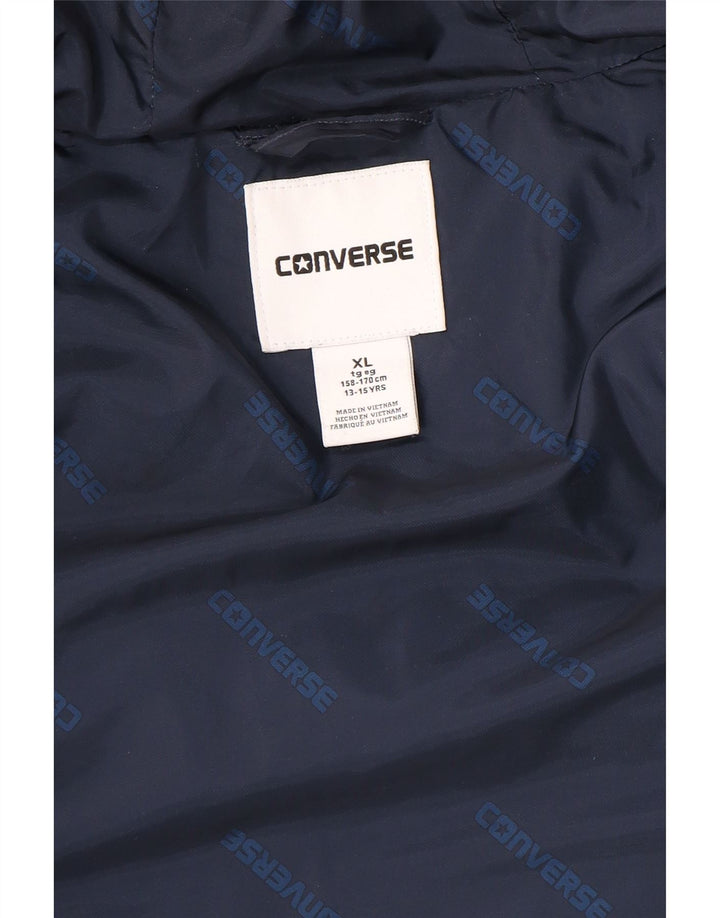 Converse hættejakke til drenge 13-14 år XL marineblå
