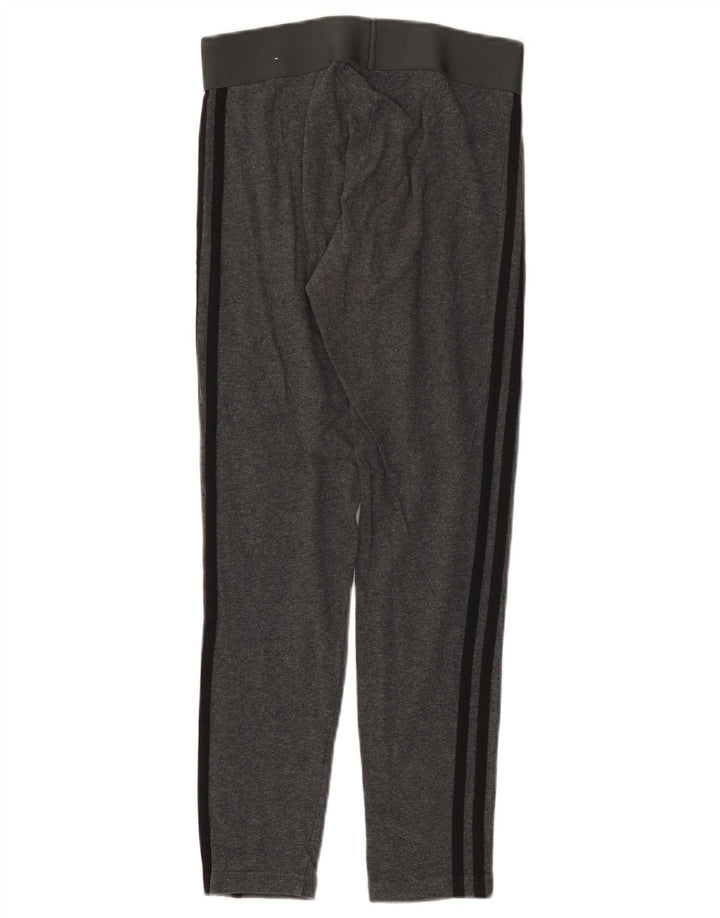 ADIDAS Dame Leggings UK 8 Små Grå Bomuld