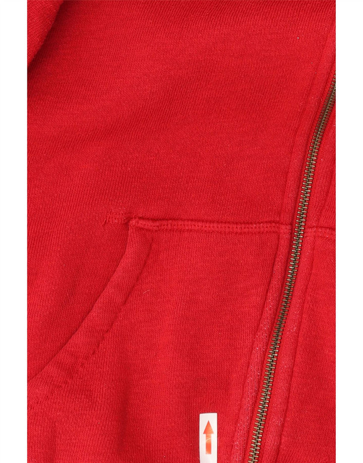 Jack Wills Dame Grafisk Hættetrøje Sweater UK 10 Lille Rød Bomuld