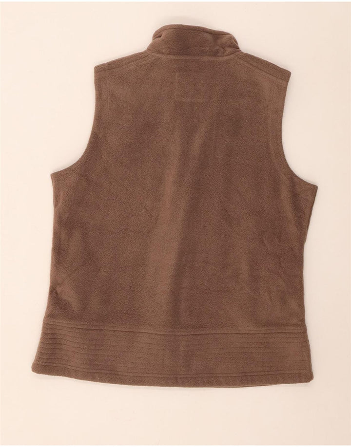 M&Co Dame Fleece Gilet UK 16 Stor Brun Polyester