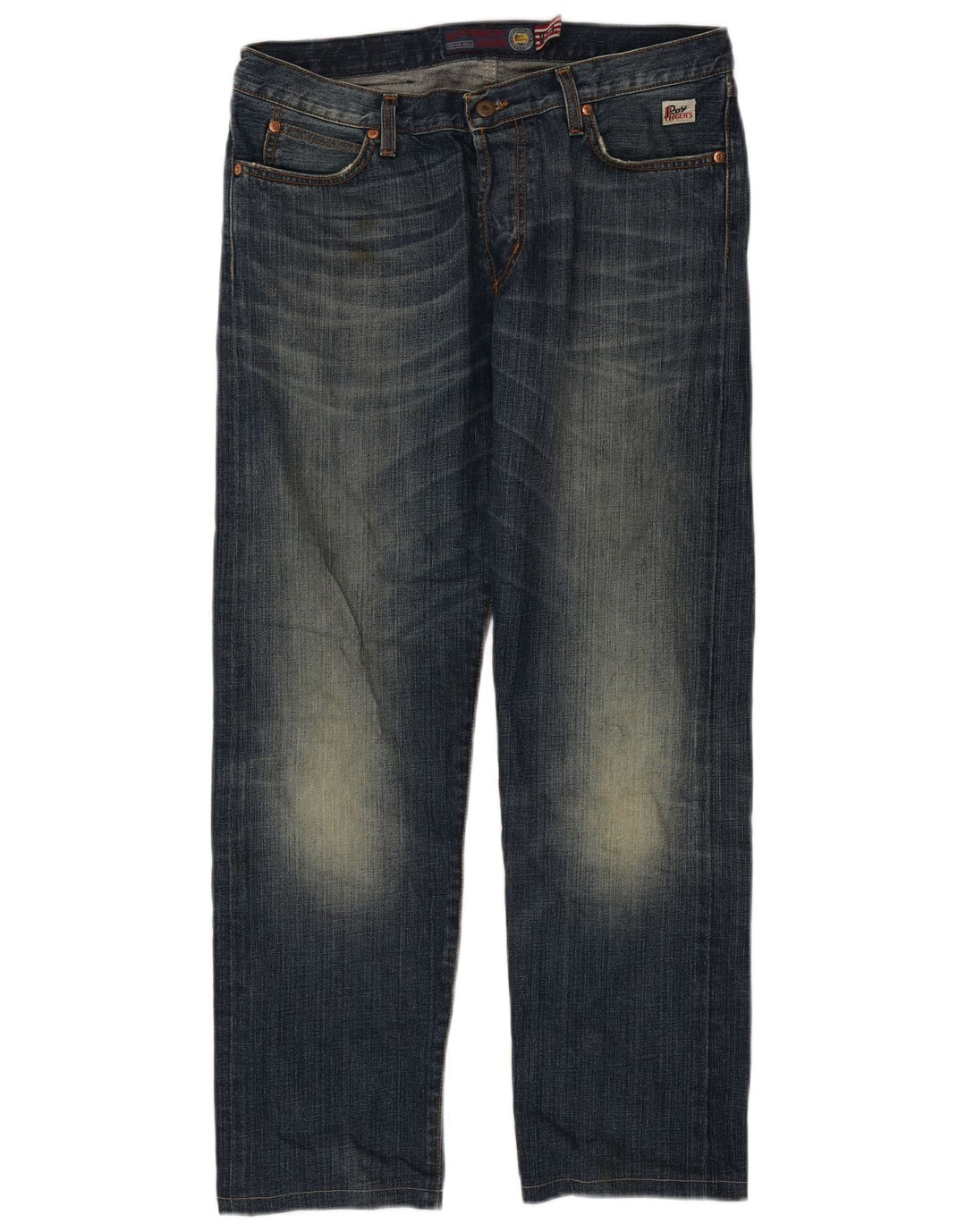 Roy Rogers Straight Jeans til mænd W35 L30 Marineblå bomuld