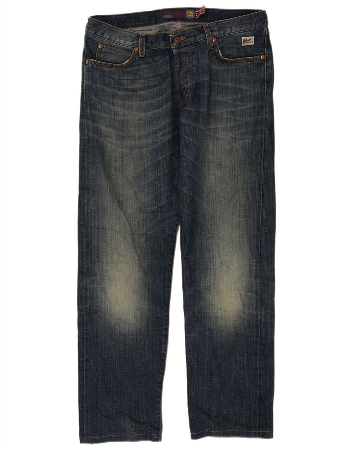 Roy Rogers Straight Jeans til mænd W35 L30 Marineblå bomuld