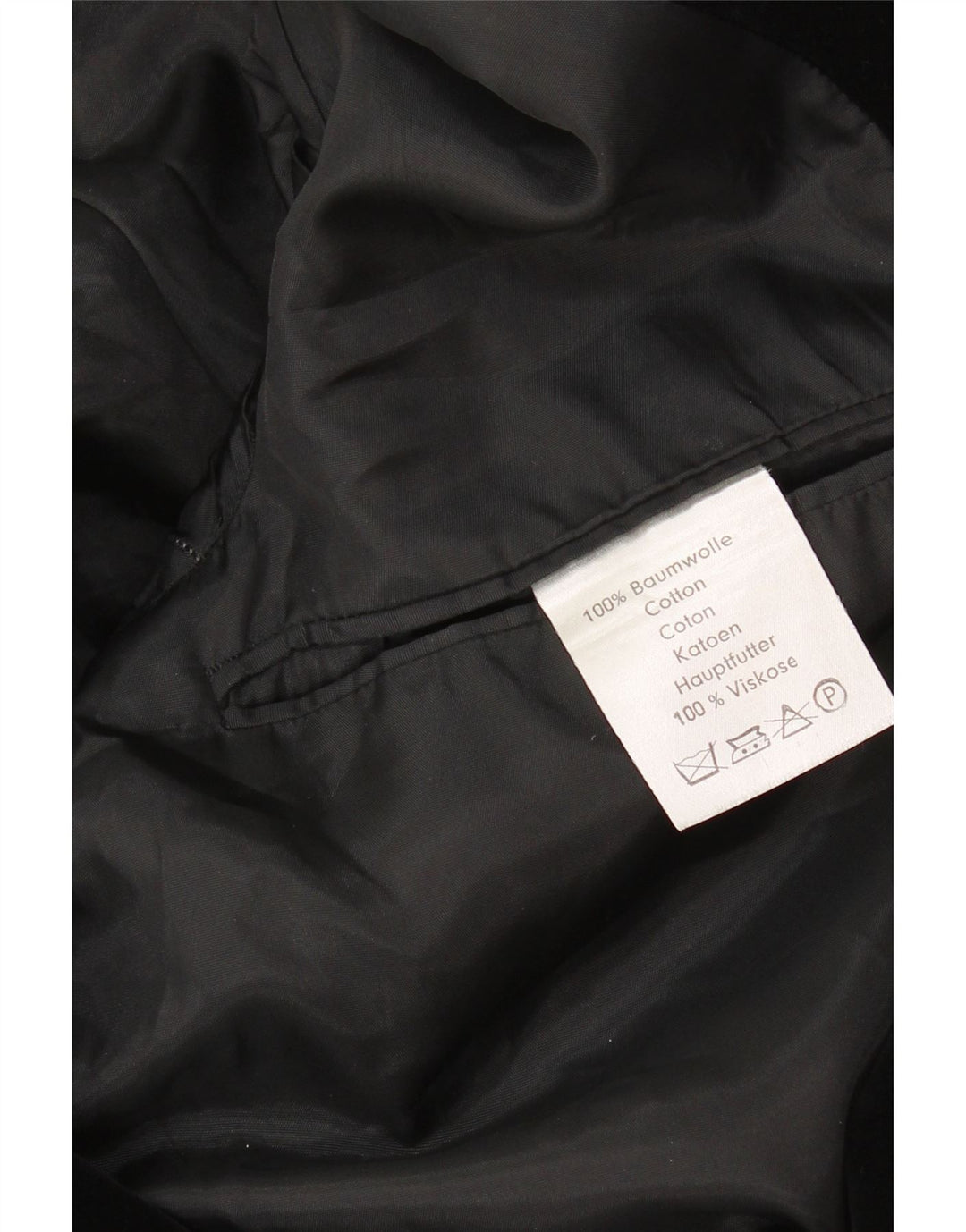 Vintage Herre 2 Button Velvet Blazer Jacket UK 36 Small Black