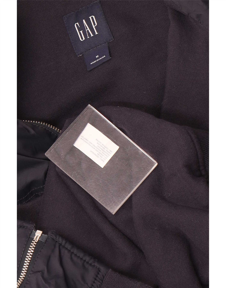 Gap Herre Bomber Jacket UK 38 Medium Navy Blue Nylon
