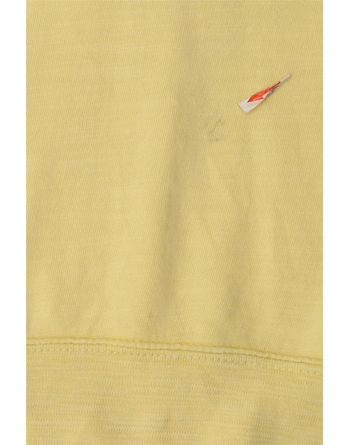 Marks & Spencer Dame Sweatshirt Jumper UK 14 Stor Gul Bomuld