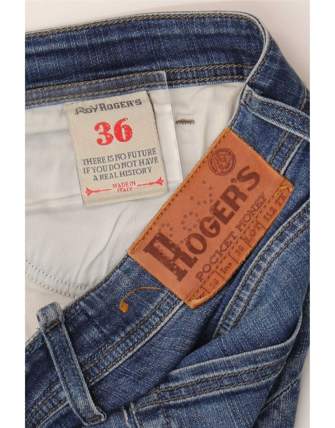 Roy Rogers Slim Jeans til mænd W36 L29 blå bomuld