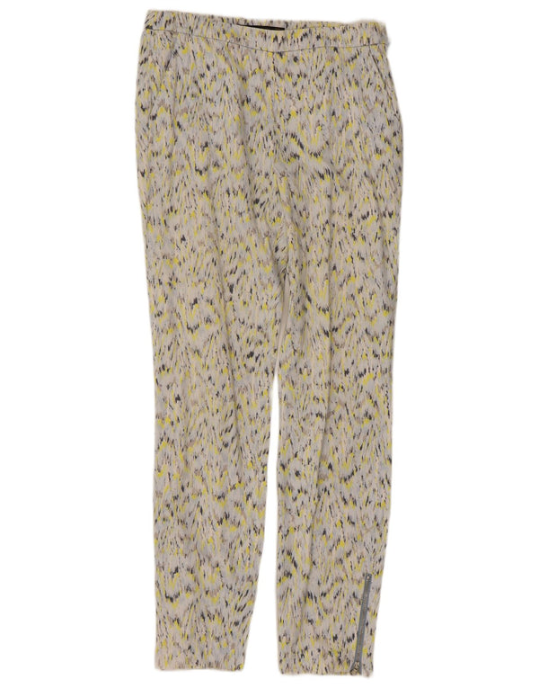 ZARA chinosbukser med abstrakt mønster til kvinder Small W26 L26 Flerfarvet