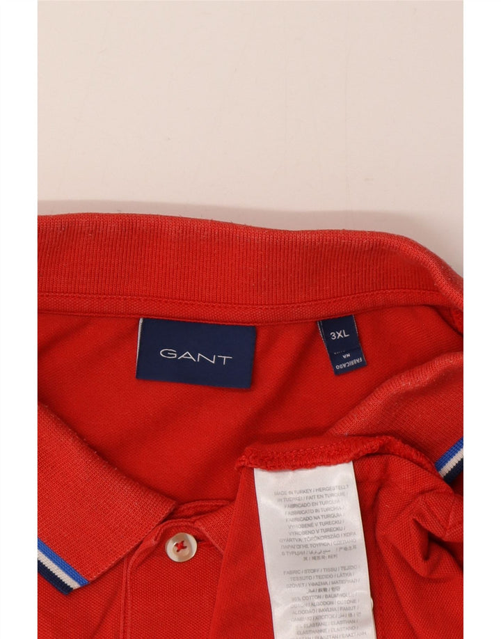 Gant Polo Shirt til mænd 3XL Rød Bomuld