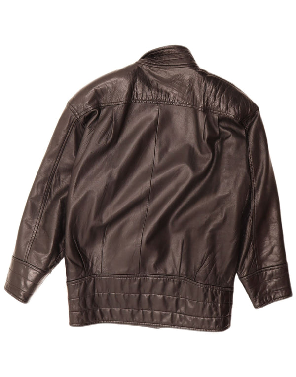 Danier Dame Oversized Læderjakke UK 6 XS Sort